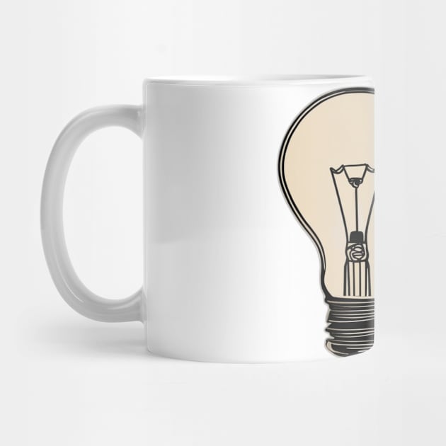 Light Bulb Beige Shadow Silhouette Anime Style Collection No. 419 by cornelliusy